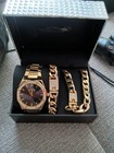 Ed Hardy By Christian Audigier Watch Bracelet Necklace Set