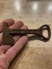 Firefighter Axe Bottle Opener Fireman Fire Chief Collector Beer Cast Iron Patina