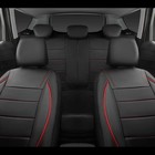 Universal Leather Car Seat Covers Simple Style Breathable 5 Seat Car Seat Cover