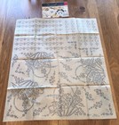 Vintage Transfer Pattern Lot Floral Bird Embroidery Iron On 1950s Vogart   Other