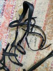 Lemieux    Black Leather Padded English Bridle W 4 Nose Pieces One Bid Free Ship