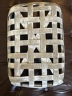 Farmhouse Tobacco Basket 17   x 11 1 2    Cottage Core Wall Hanging
