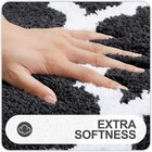 Bathroom Rugs Set 2 Piece  Microfiber Bath Shower Mat And U-shaped Toilet Rug 