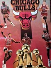 Htfvtg 1993 Chicago Bulls Three Peat Nba Poster Starline Michael Jordan Original