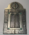 Jewish Wall Plaque Triptych European Judaica 12 Tribes Israel