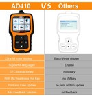 Ancel Ad410 Obd2 Scanner Car Code Reader Check Engine Fault Diagnostic Scan Tool