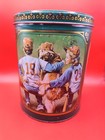 Purina Dog Biscuits Vintage Collectible Advertising Tin Can - 3 Dog Scenes 1989