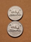 1964-1965 Canada          5 Cent World Coins Km57 Km60 1 Proof Like Set Free Ship