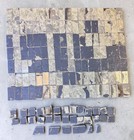 Lot Of 158 Antique Victorian Fireplace Surround Encaustic Tile Mottled Green
