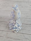 Vintage Holland Mold Ceramic Quail Statue Blue   White 