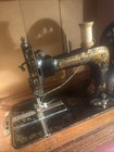 Frister   Rossmann Antique Sewing Machine Pre-1930 With Wooden Base