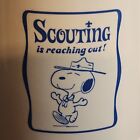 Rare Vintage Boy Scouts  beagle Scout  Snoopy peanuts Drinking Mug  large 