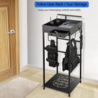 Police Gear Stand  Police Hanger  Tactical Duty Gear Rack With 3 Hooks  Free-sta