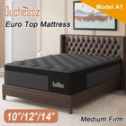 12  14 gel Memory Foam Hybrid Spring Mattress Twin Full Queen King In A Box