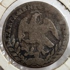 Mexico 1866 First Republic Durango 1 4 Real Copper Coin Km348 Libertad Eagle