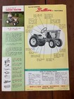 Vintage Brillion Garden Tractor Single Page Brochure Brillion Wisconsin 
