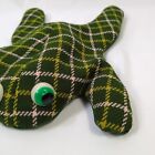 Vtg Retro 70 s Handmade Plaid Horny Toad Bean Bag - Naughty Frog Adult Gag Gift