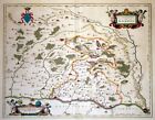 C  1635 Original Blaeu Map Of Dombes  Wine Region  France - Original Hand Color