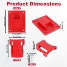 20 Pcs Heavy Duty Wall Mount Tool Drill Battery Holders Storage Shelf Organizer