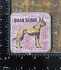 Vintage Great Dane Dog Breed Pet Animal Embroidered Iron-on Patch 1970s