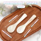 Caviar Spoons Mother Of Pearl - 2pcs Handcrafted   Small  White