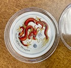 2012 Australia Silver 1 2 Oz Year Of The Dragon Coin Colorized Bu 