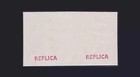 1841 Gb Qv Victoria Penny Red Missing Plate Pair Mnh Reproduction Stamp Sv