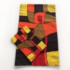 Vintage 1960s-1970s Tere Abstract Handmade Tufted Rug Set Mcm Pop Art