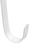 12 Inches Over The Door White Metal Double Wreath Hanger - Holds 2 