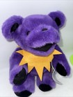12  Purple Jointed Grateful Dead Plush Bear With Tags 1990 Liquid Blue  
