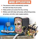 30 40 50 70 Psi Adjustable Pressure Switch Well Water Pump Control Double Spring