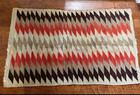 Large Antique Navajo Rug Eye Dazzler Lightning Motif Handwoven 1900 68 X 41  See