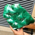 15 8 Lb  Natural Green Malachite Polished Freeform Premium Display Stone Art