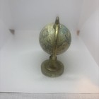 Vintage Mythological Earth World Globe Brass Base 4 