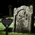 Memorial Grave Marker Stake For Cemetery Grandma Grandpa Mom Dad Outdoor Plaque