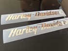 Harley Davidson Sticker Vinyl 9    Chrome Finish Set Of 2