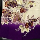 Furisode Length 155cm Sleeve 63cm S  Pallow  Gold Thread  Color  Purple  Pure Si