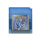 Game Gold Silver Crystal Red Yellow Blue Green Ver Card For Pokemon Gbc