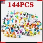 144 Pokemon Mini Figure Toys Pikachu Action Figures    Kids Gift  party Favors 