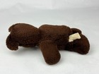 Vintage Dan Dee Plush Brown Bear 1979 White Snout   Ears Felt Nose Red Mouth 10   