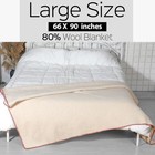 Military Wool Blanket  Warm Thick Washable Military 66  X 90 