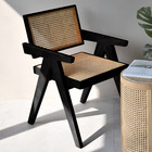 Used Rattan Modern Dining Chairs  Solid Wood  Handwoven Modern Dining Chair