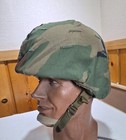 Military U s   Army M-5 Pasgt Ballistic Helmet   Woodland Camo Cover 