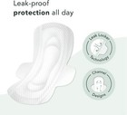 Rael Organic Cotton Cover Sanitary Napkins With Wings  Unscented  Regular Size