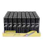 Clipper Refillable Lighter Jet Flame Solid Black 4 Pack   48 Pack Free Shipping