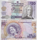 Scotland 20 Pounds Sterling 2000 P 361 Unc Royal Bank Of Scotland Plc Comm  W f