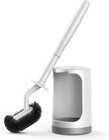 Toilet Bowl Brush Holder Set  Curved Design With Holder For Deep Cleaning Und   