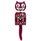 Ruby Red Kit Cat Clock 15 5  Glitter Made In Usa Free Battery Kit-cat Klock New