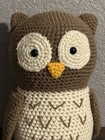 Adorable Handmade Crocheted Owl Stuffed Animal All Plush Toy 13    Brown