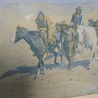 Frederick Remington The Bell Mare Original Western Art Signed Lithograph